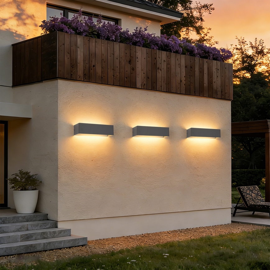 Brilagi - LED buitenwandlamp DONNANI LED/12W/230V 30 cm antraciet IP44
