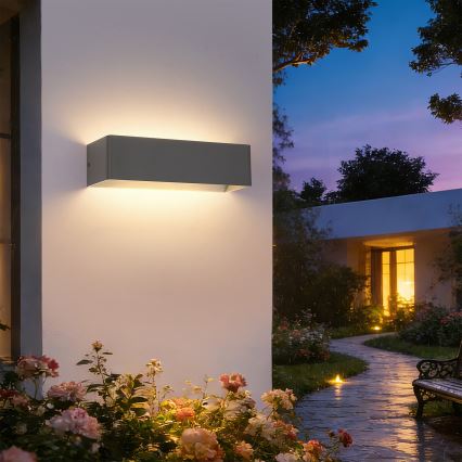 Brilagi - LED buitenwandlamp DONNANI LED/12W/230V 30 cm antraciet IP44