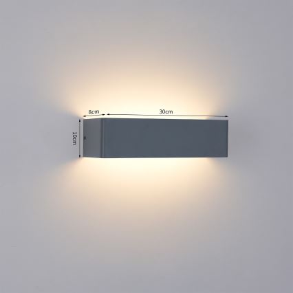 Brilagi - LED buitenwandlamp DONNANI LED/12W/230V 30 cm antraciet IP44