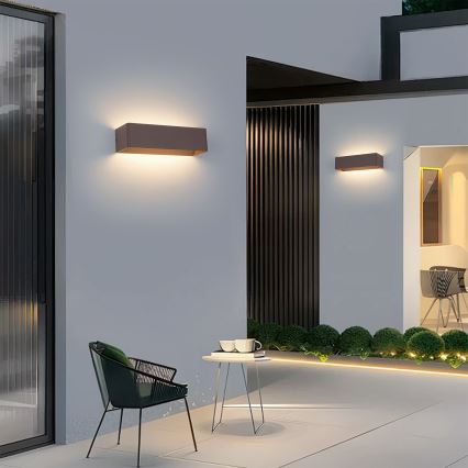 Brilagi - LED buitenwandlamp DONNANI LED/12W/230V 30 cm bruin IP44