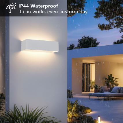 Brilagi - LED buitenwandlamp DONNANI LED/12W/230V 30 cm wit IP44