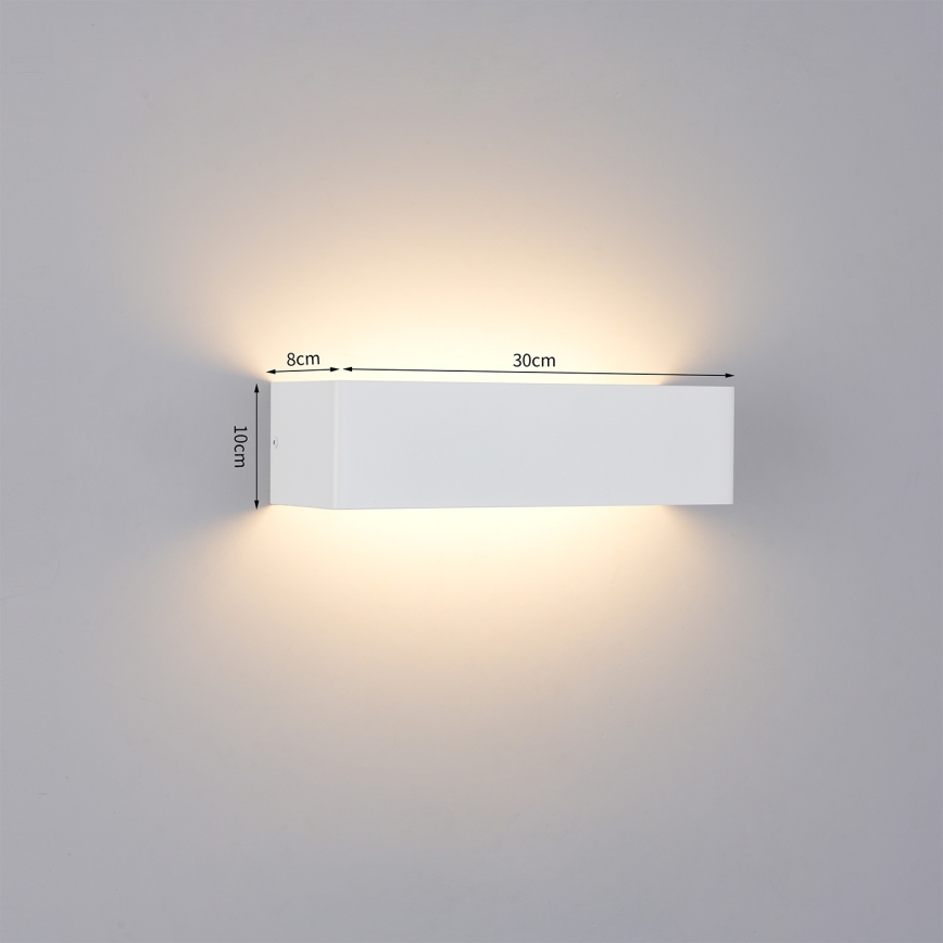 Brilagi - LED buitenwandlamp DONNANI LED/12W/230V 30 cm wit IP44