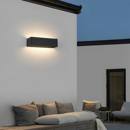 Brilagi - LED buitenwandlamp DONNANI LED/12W/230V 30 cm zwart IP44