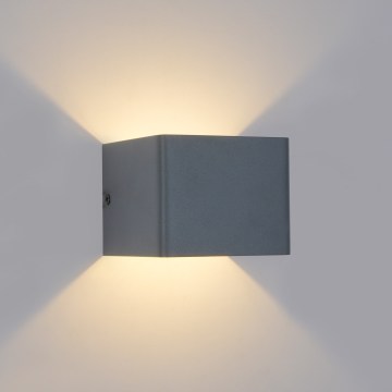 Brilagi - LED buitenwandlamp DONNANI LED/5W/230V 10 cm antraciet IP44