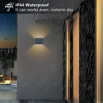 Brilagi - LED buitenwandlamp DONNANI LED/5W/230V 10 cm antraciet IP44