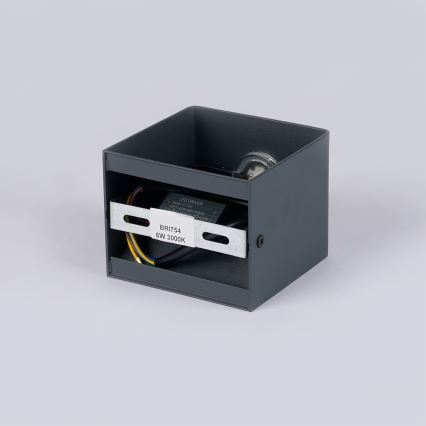 Brilagi - LED buitenwandlamp DONNANI LED/5W/230V 10 cm antraciet IP44