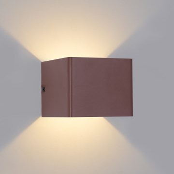Brilagi - LED buitenwandlamp DONNANI LED/5W/230V 10 cm bruin IP44