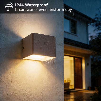 Brilagi - LED buitenwandlamp DONNANI LED/5W/230V 10 cm bruin IP44