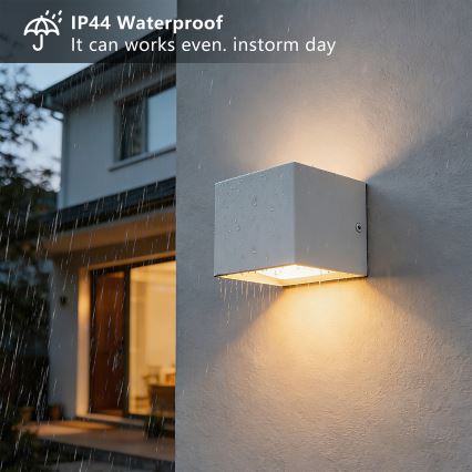 Brilagi - LED buitenwandlamp DONNANI LED/5W/230V 10 cm wit IP44