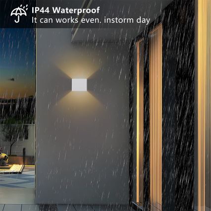 Brilagi - LED buitenwandlamp DONNANI LED/5W/230V 10 cm wit IP44