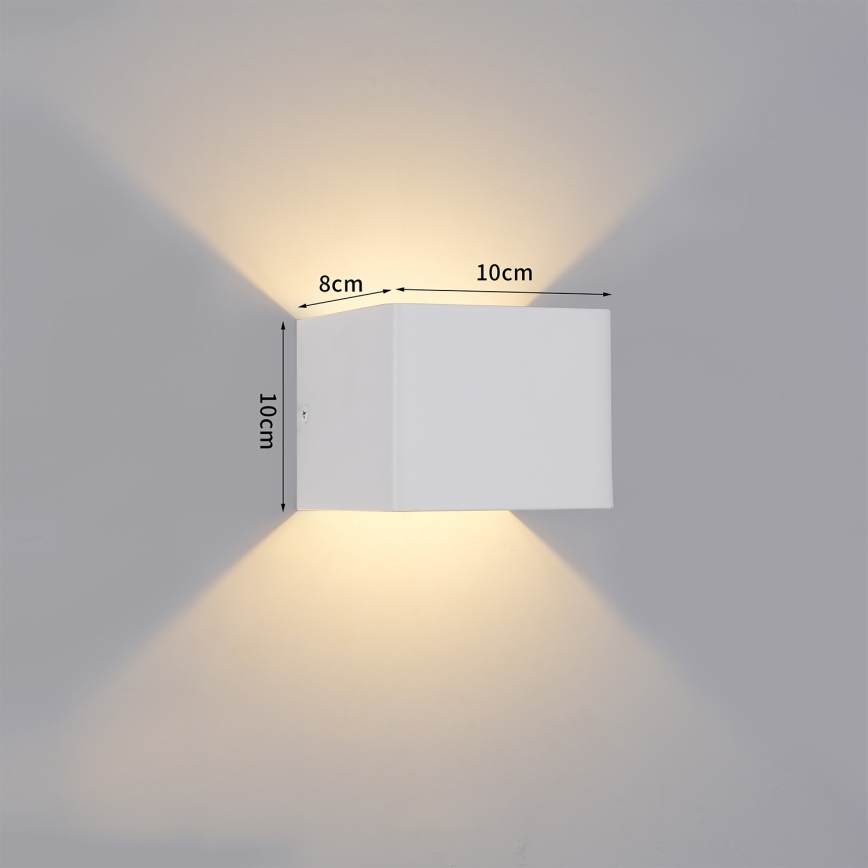 Brilagi - LED buitenwandlamp DONNANI LED/5W/230V 10 cm wit IP44