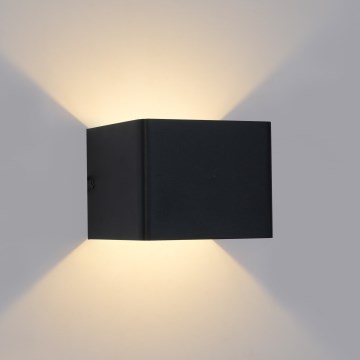 Brilagi - LED buitenwandlamp DONNANI LED/5W/230V 10 cm zwart IP44