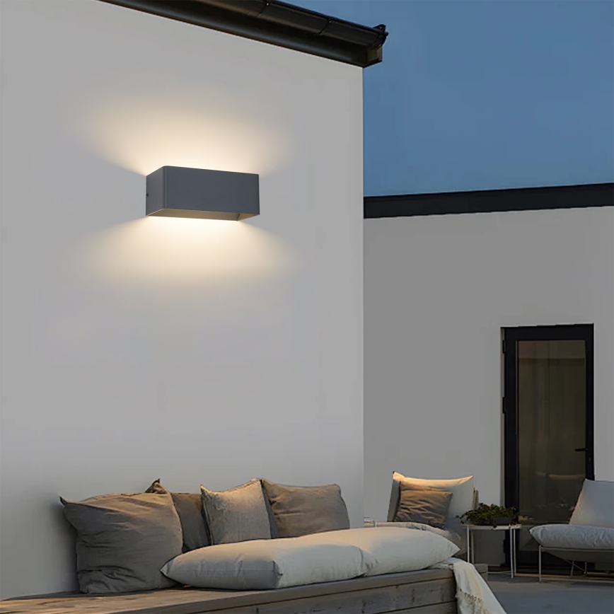 Brilagi - LED buitenwandlamp DONNANI LED/7W/230V 20 cm antraciet IP44