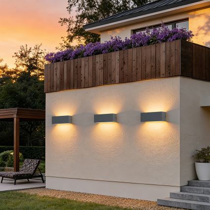 Brilagi - LED buitenwandlamp DONNANI LED/7W/230V 20 cm antraciet IP44