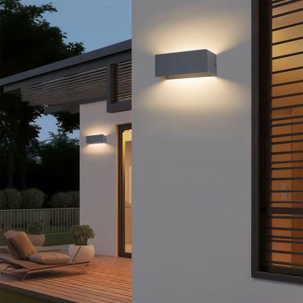 Brilagi - LED buitenwandlamp DONNANI LED/7W/230V 20 cm antraciet IP44