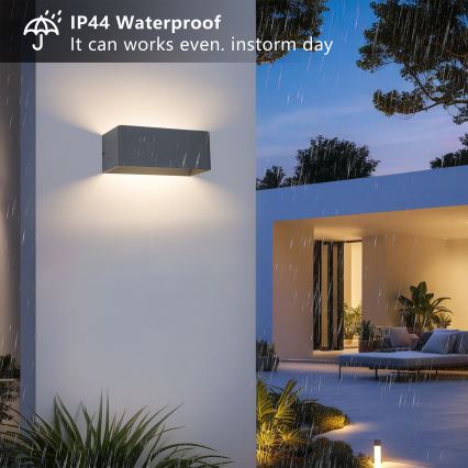 Brilagi - LED buitenwandlamp DONNANI LED/7W/230V 20 cm antraciet IP44