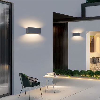 Brilagi - LED buitenwandlamp DONNANI LED/7W/230V 20 cm antraciet IP44