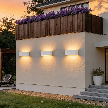 Brilagi - LED buitenwandlamp DONNANI LED/7W/230V 20 cm wit IP44