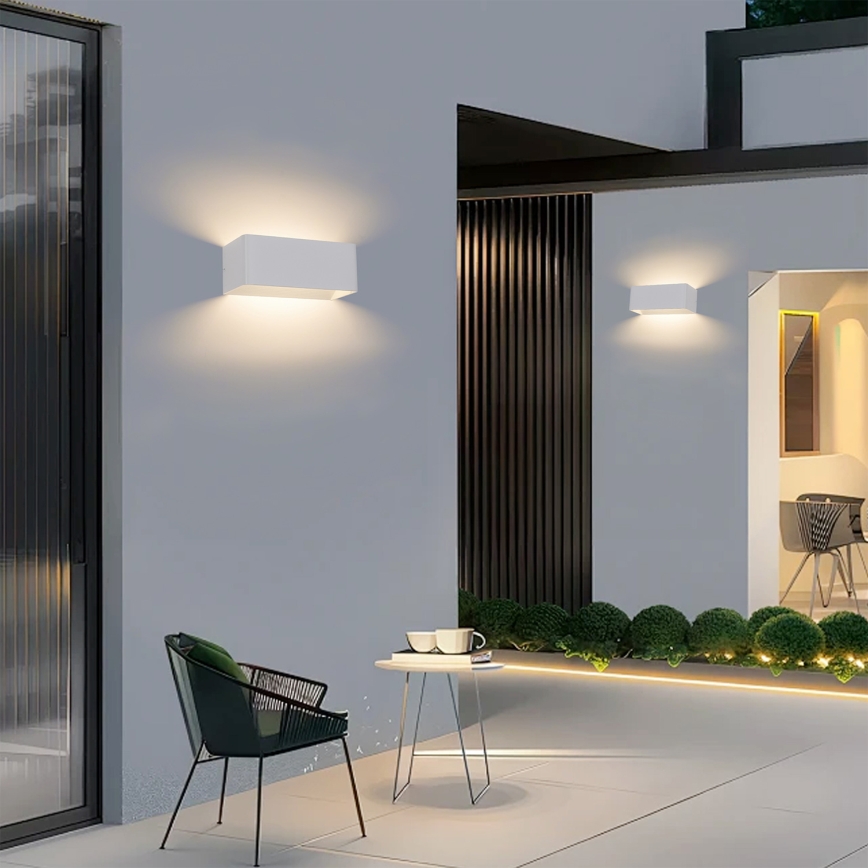 Brilagi - LED buitenwandlamp DONNANI LED/7W/230V 20 cm wit IP44