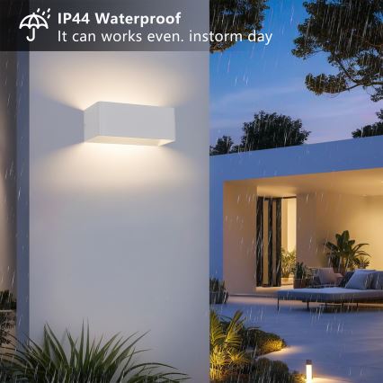 Brilagi - LED buitenwandlamp DONNANI LED/7W/230V 20 cm wit IP44
