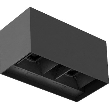 Brilagi - LED buitenwandlamp DOUBLE CUBE LED/12W/230V antraciet IP65
