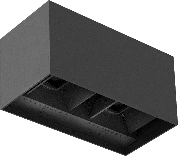 Brilagi - LED buitenwandlamp DOUBLE CUBE LED/12W/230V antraciet IP65