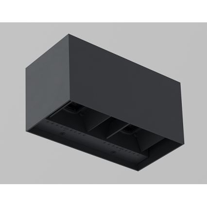 Brilagi - LED buitenwandlamp DOUBLE CUBE LED/12W/230V antraciet IP65