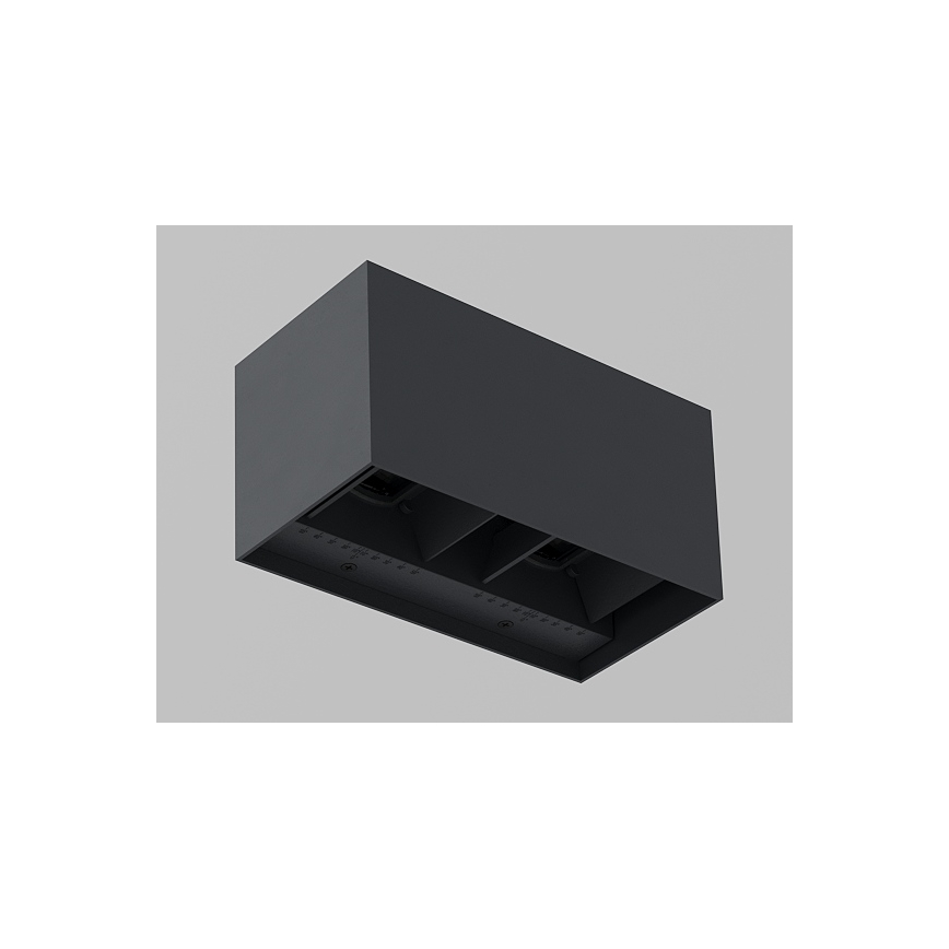 Brilagi - LED buitenwandlamp DOUBLE CUBE LED/12W/230V antraciet IP65