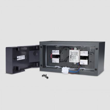 Brilagi - LED buitenwandlamp DOUBLE CUBE LED/12W/230V antraciet IP65