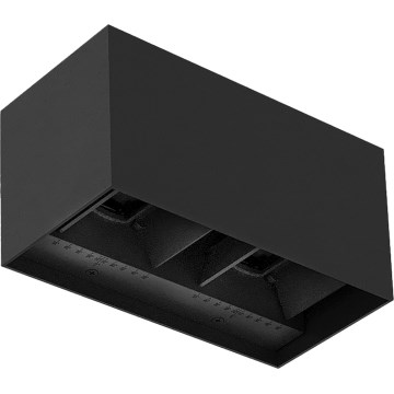 Brilagi - LED buitenwandlamp DOUBLE CUBE LED/12W/230V zwart IP65