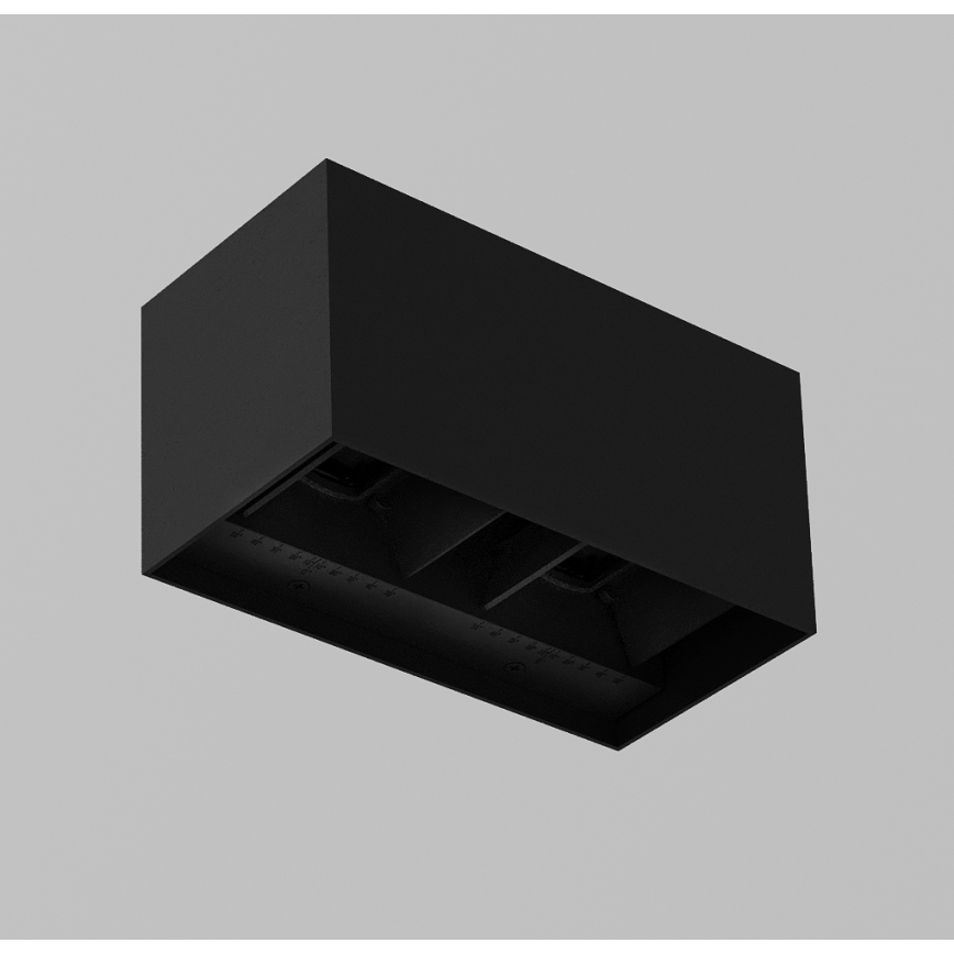 Brilagi - LED buitenwandlamp DOUBLE CUBE LED/12W/230V zwart IP65