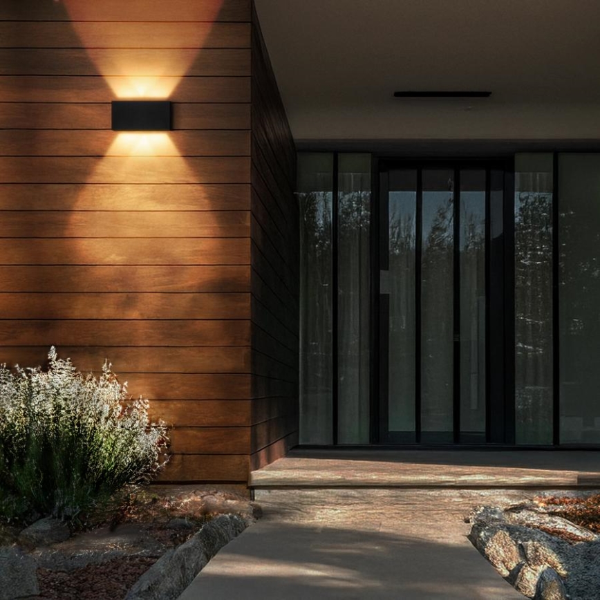 Brilagi - LED buitenwandlamp DOUBLE CUBE LED/12W/230V zwart IP65