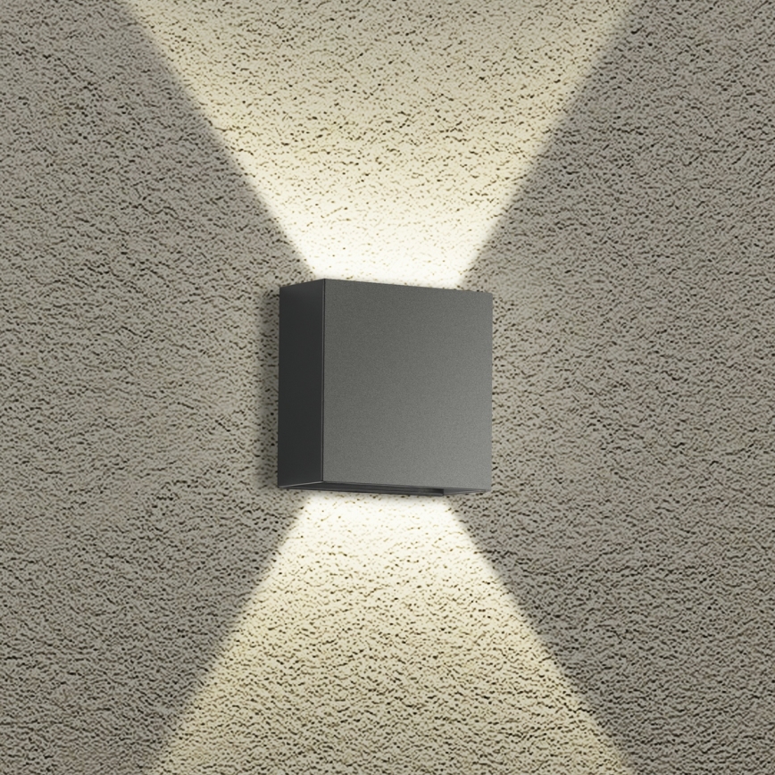 Brilagi - LED buitenwandlamp DOUBLERAY LED/4W/230V antraciet IP65