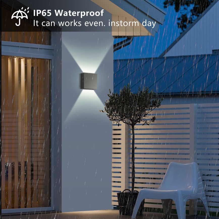 Brilagi - LED buitenwandlamp DOUBLERAY LED/4W/230V antraciet IP65