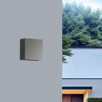 Brilagi - LED buitenwandlamp DOUBLERAY LED/4W/230V antraciet IP65