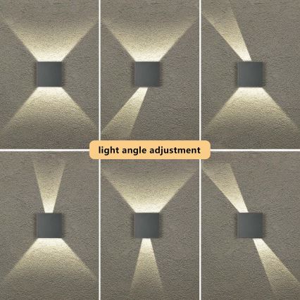 Brilagi - LED buitenwandlamp DOUBLERAY LED/4W/230V antraciet IP65