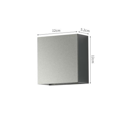Brilagi - LED buitenwandlamp DOUBLERAY LED/4W/230V antraciet IP65