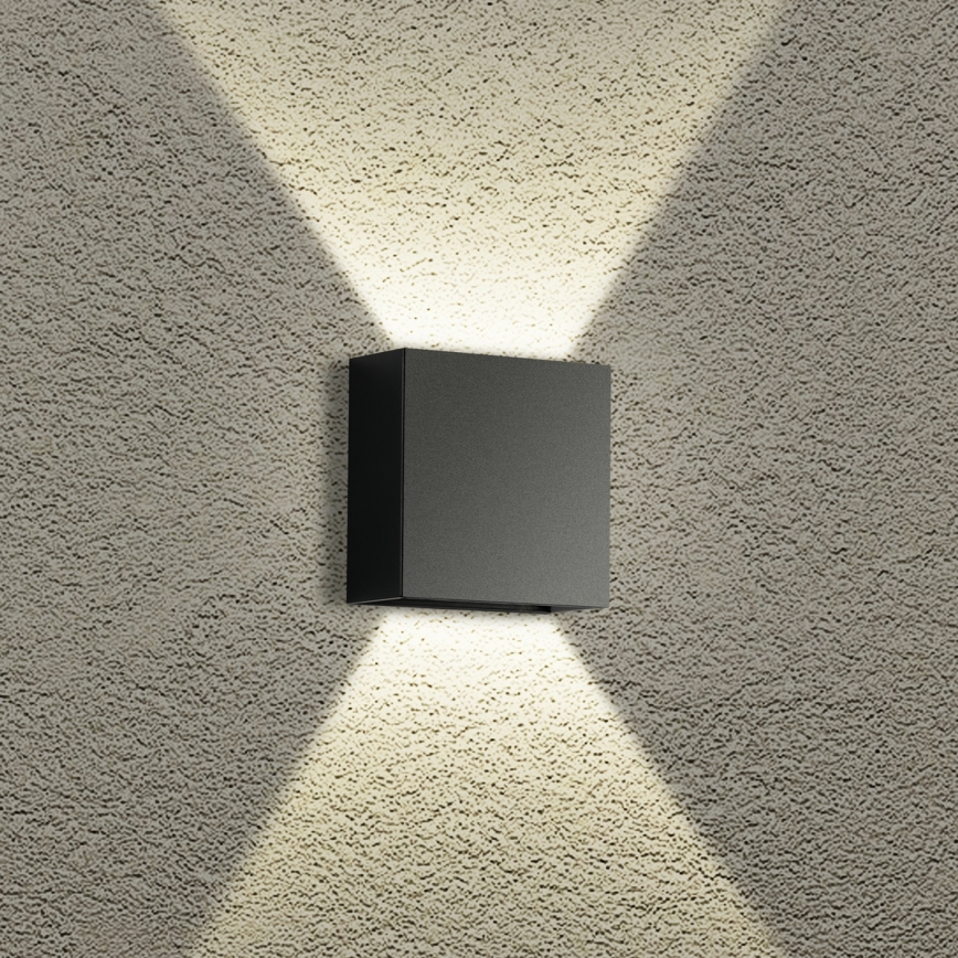 Brilagi - LED buitenwandlamp DOUBLERAY LED/4W/230V zwart IP65