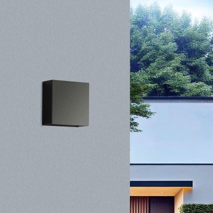 Brilagi - LED buitenwandlamp DOUBLERAY LED/4W/230V zwart IP65