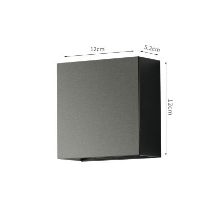 Brilagi - LED buitenwandlamp DOUBLERAY LED/4W/230V zwart IP65