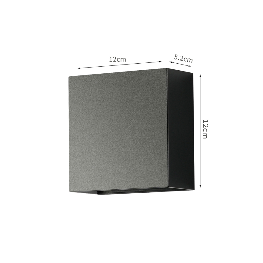 Brilagi - LED buitenwandlamp DOUBLERAY LED/4W/230V zwart IP65