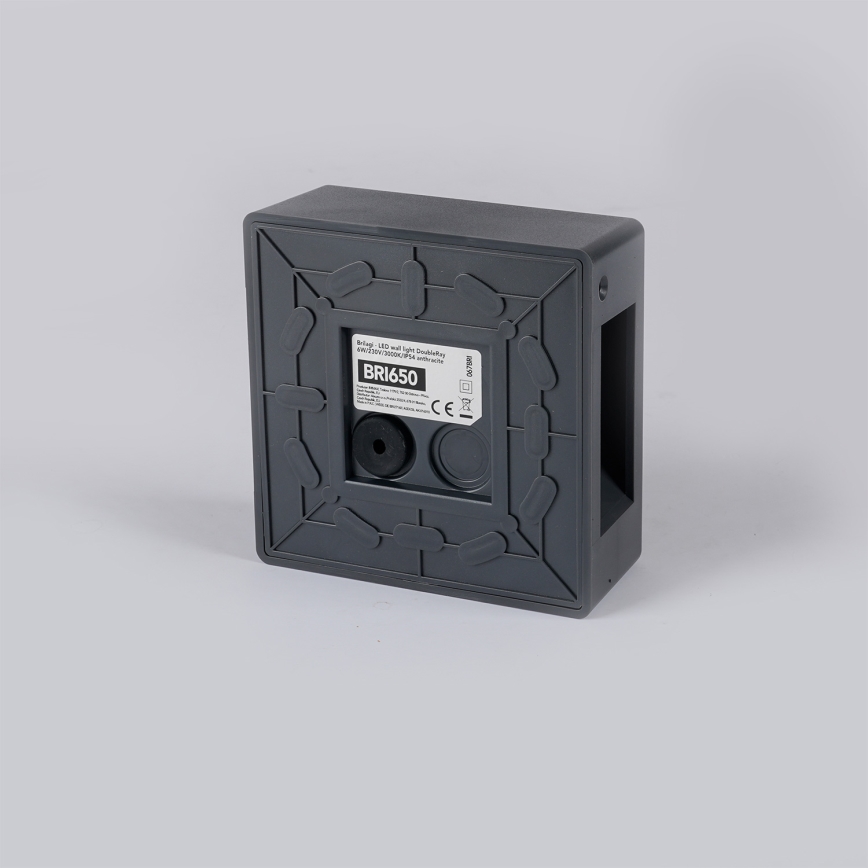 Brilagi - LED buitenwandlamp DOUBLERAY LED/6W/230V antraciet IP54