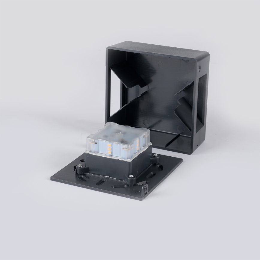 Brilagi - LED buitenwandlamp DOUBLERAY LED/6W/230V antraciet IP54