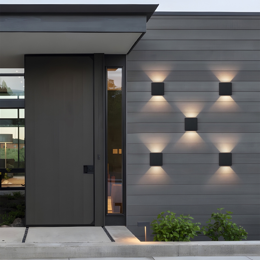 Brilagi - LED buitenwandlamp DOUBLERAY LED/6W/230V zwart IP54