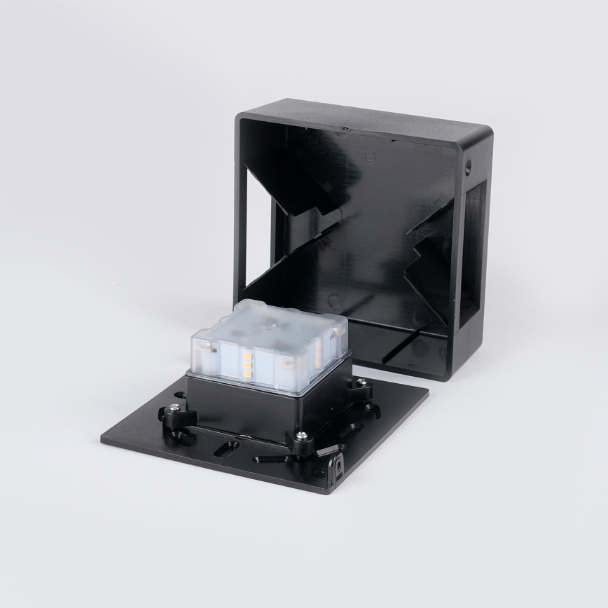 Brilagi - LED buitenwandlamp DOUBLERAY LED/6W/230V zwart IP54