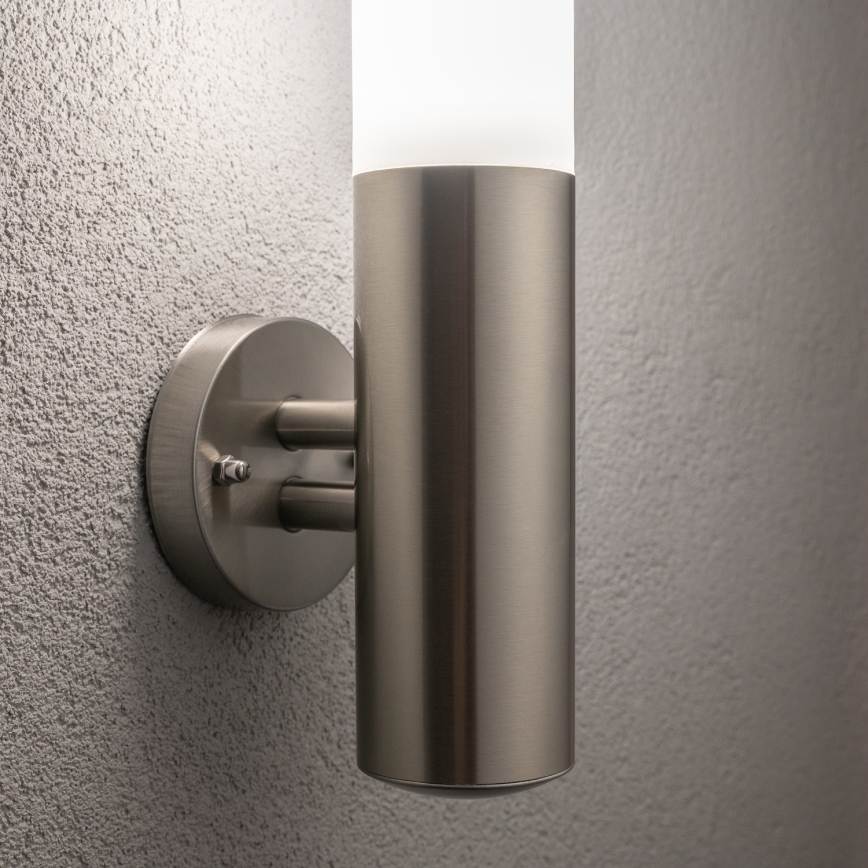 BRILAGI - LED buitenmuurlamp ELIA 1xE27/7W/230V 4000K IP44 mat chroom
