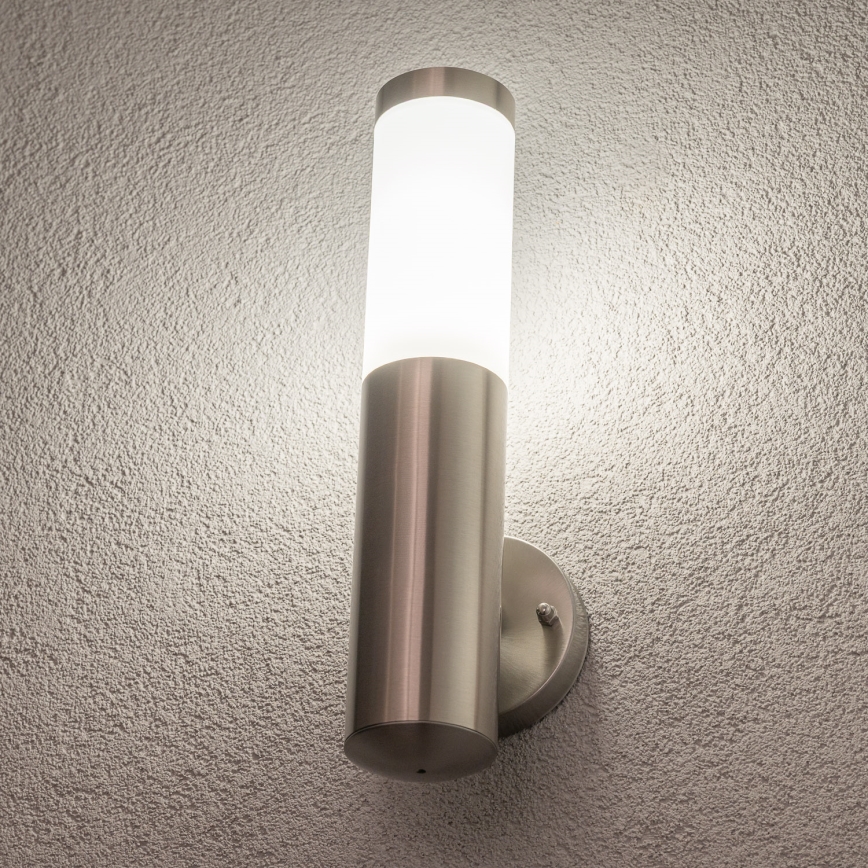 BRILAGI - LED buitenmuurlamp ELIA 1xE27/7W/230V 4000K IP44 mat chroom