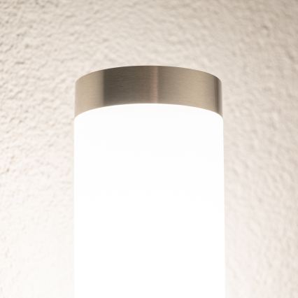 BRILAGI - LED buitenmuurlamp ELIA 1xE27/7W/230V 4000K IP44 mat chroom