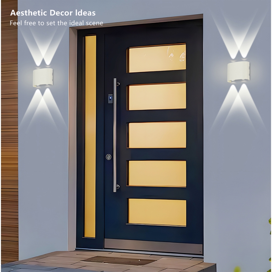 Brilagi - LED buitenwandlamp FLAREBOX LED/4W/230V wit IP65