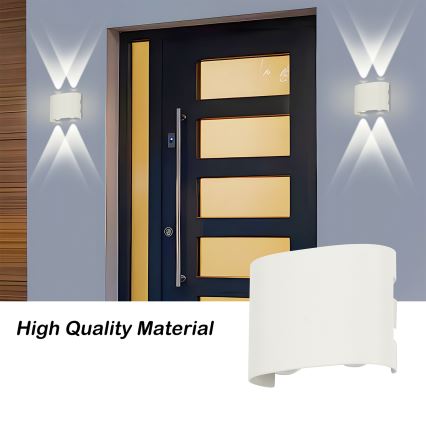 Brilagi - LED buitenwandlamp FLAREBOX LED/4W/230V wit IP65